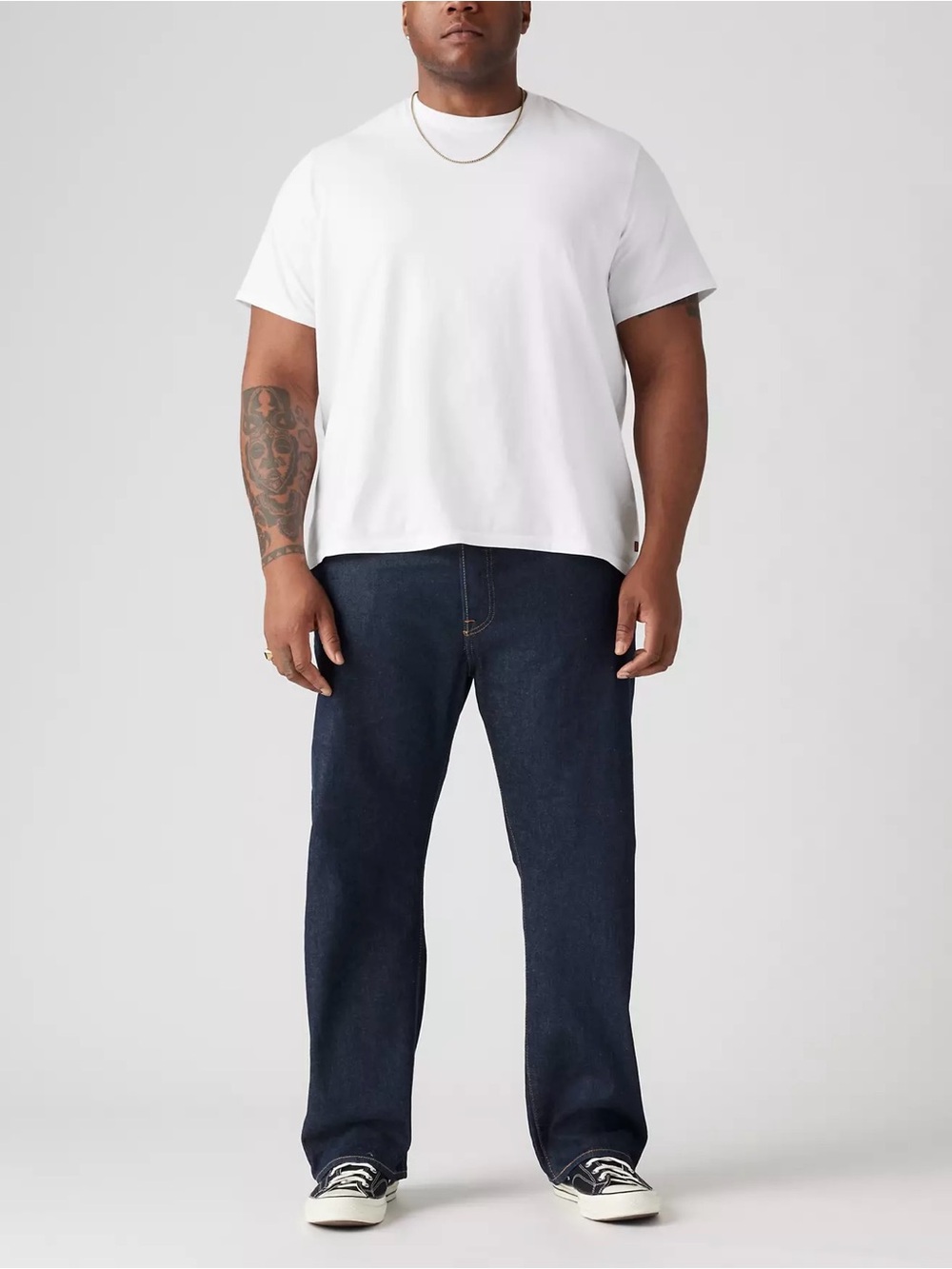 Levi’s 501 Original Fit Stretch Men's Jeans Big & Tall Dark Wash Button Fly